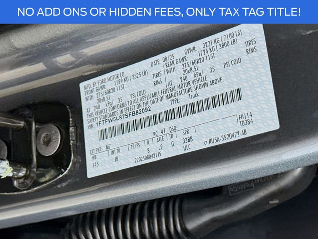 New 2025 Ford F150 Lariat w/ Equipment Group 502A High image 33