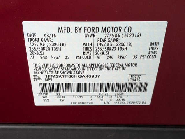 Used 2017 Ford Explorer Limited FWD image 15