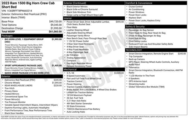 Used 2023 RAM 1500 Big Horn AWD/4WD image 22