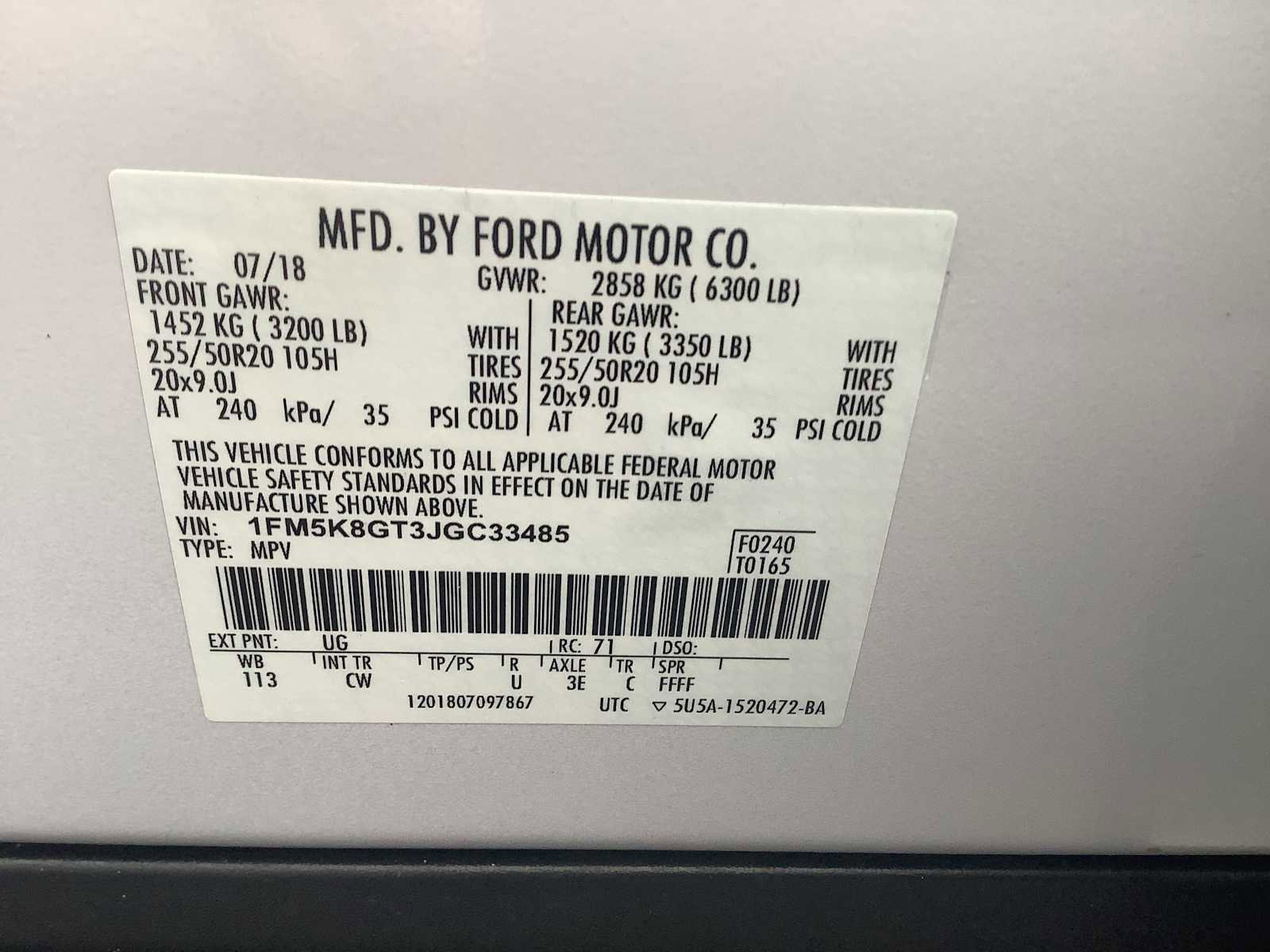 Used 2018 Ford Explorer Sport w/ Equipment Group 401A image 22