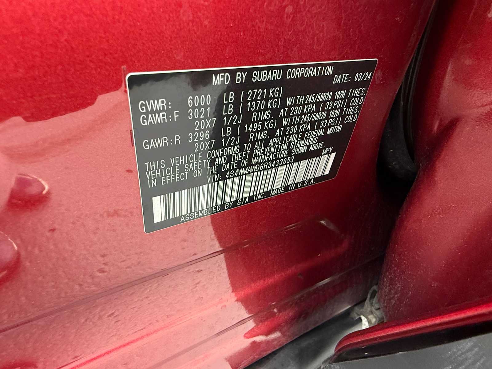 Used 2024 Subaru Ascent Touring AWD/4WD image 39