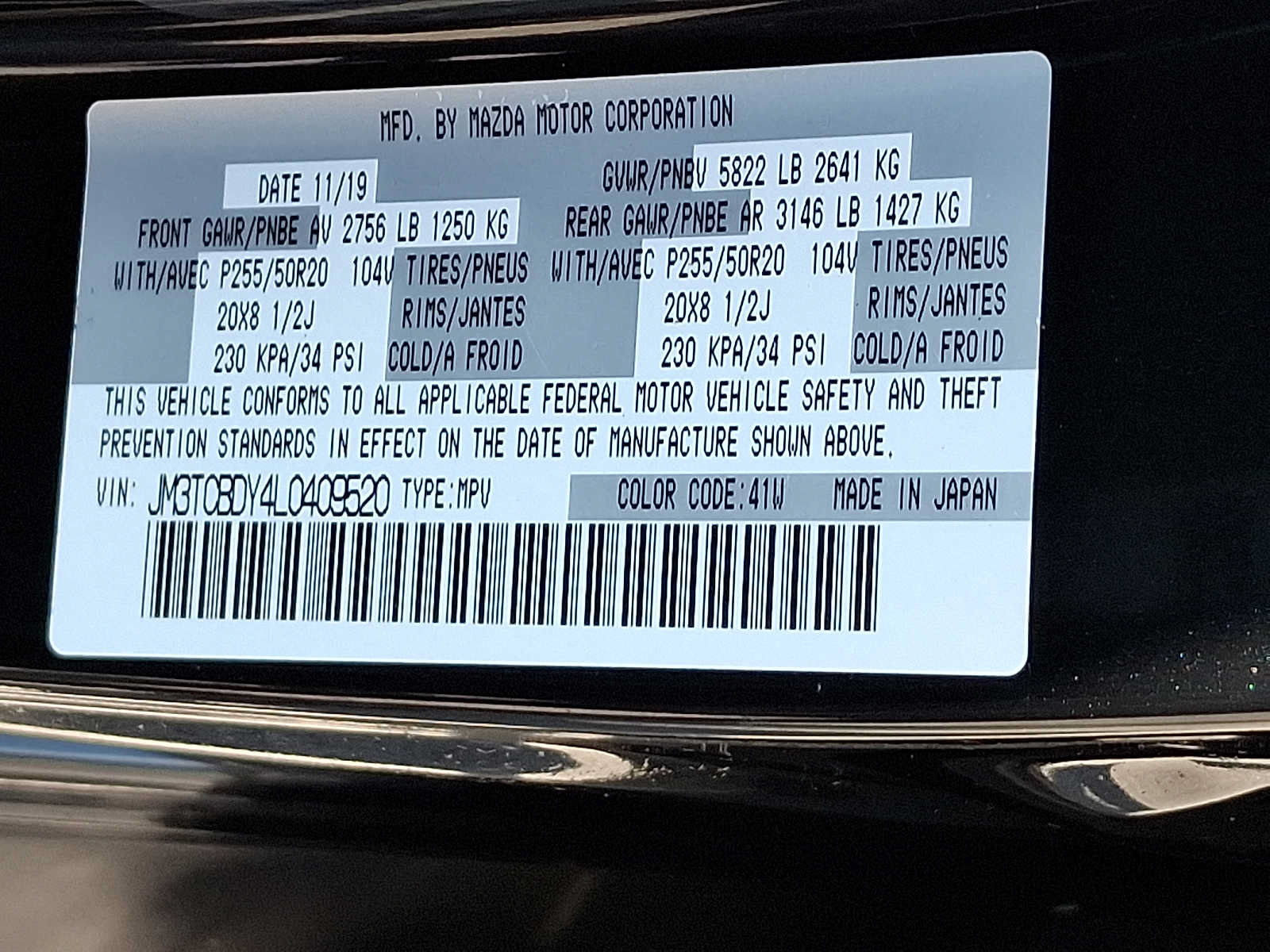 Used 2020 MAZDA CX-9 Grand Touring AWD/4WD image 27