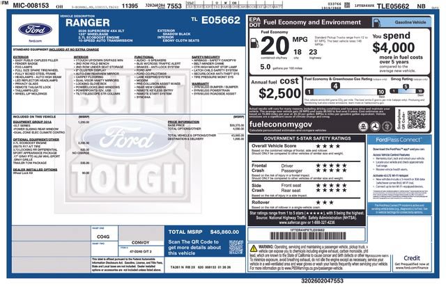 New 2026 Ford Ranger XLT w/ Equipment Group 301A High AWD/4WD image 23