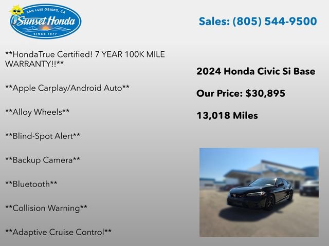Certified 2024 Honda Civic Si image 5