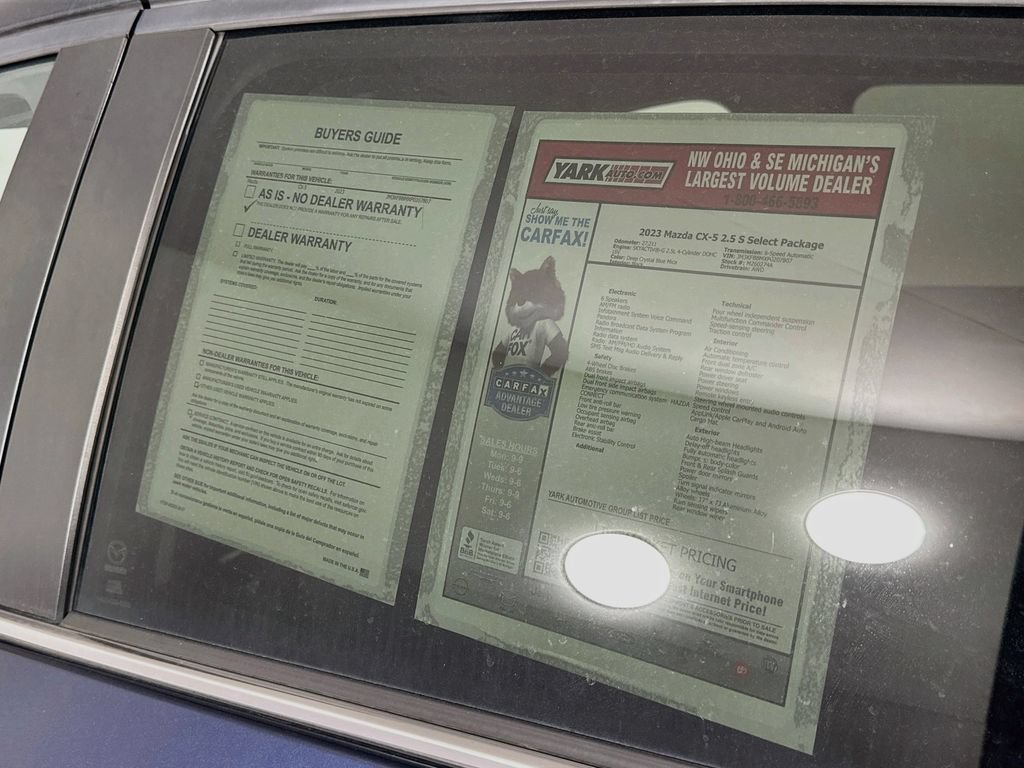 Certified 2023 MAZDA CX-5 AWD 2.5 S w/ Select Package image 12