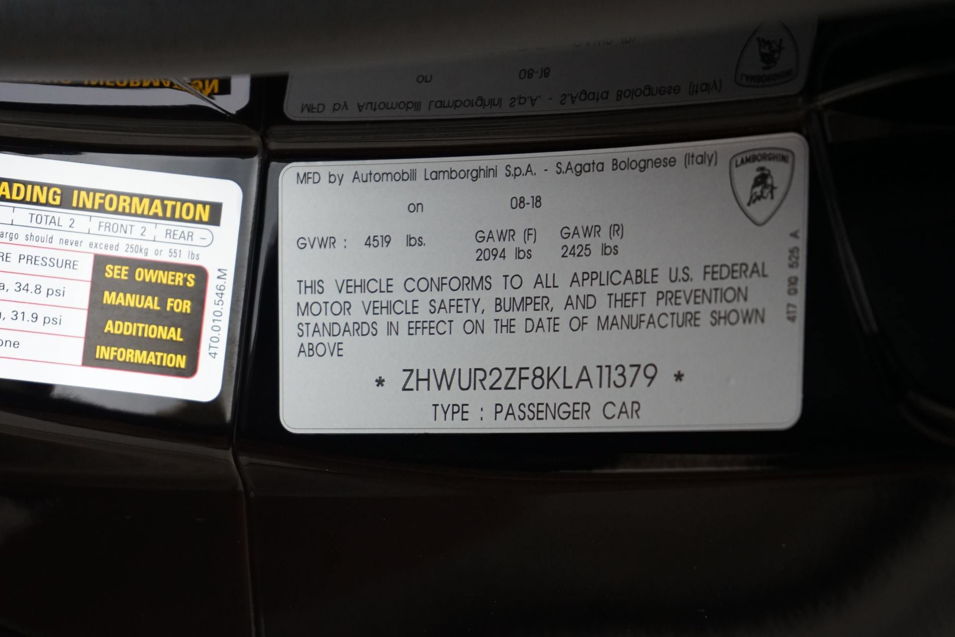 Used 2019 Lamborghini Huracan LP 580-2 RWD image 27