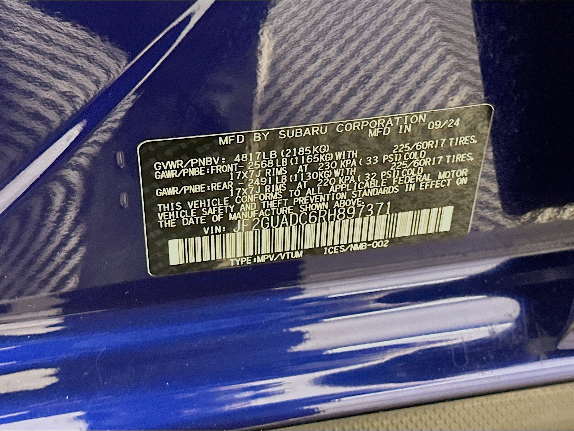 Used 2024 Subaru Crosstrek 2.0i Premium image 12