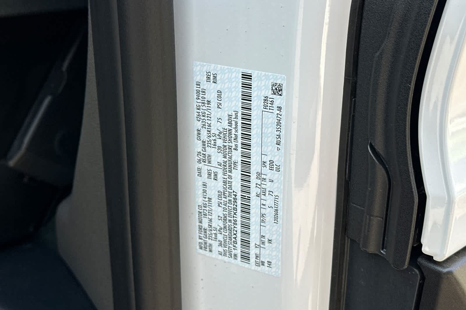 New 2026 Ford Transit 350 XL RWD image 28