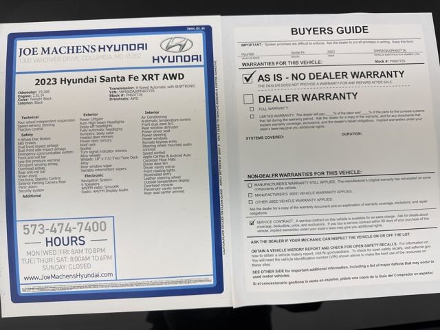 Used 2023 Hyundai Santa Fe XRT image 32