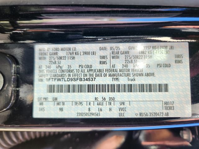 Certified 2025 Ford F150 Platinum w/ Equipment Group 702A High AWD/4WD image 28