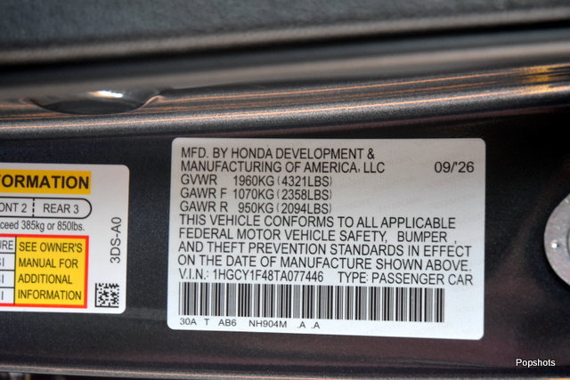 New 2026 Honda Accord SE image 18