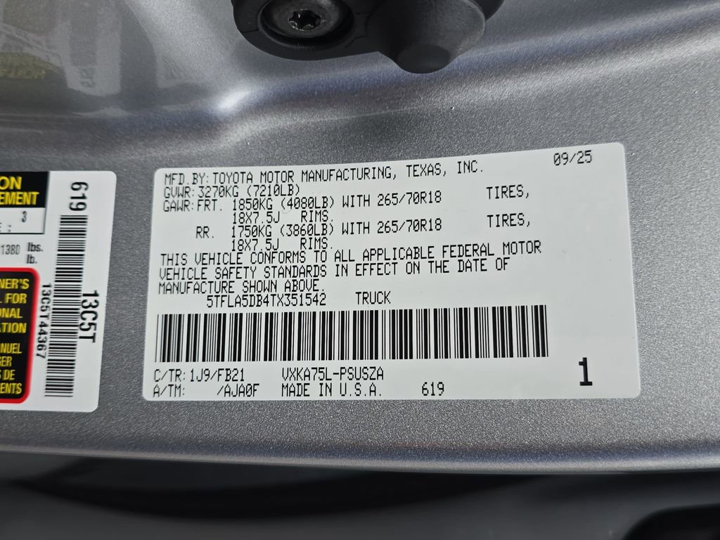 Used 2026 Toyota Tundra SR5 AWD/4WD image 36