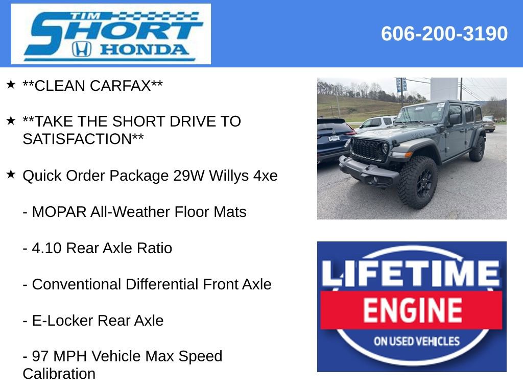 Used 2025 Jeep Wrangler Willys 4xe image 4