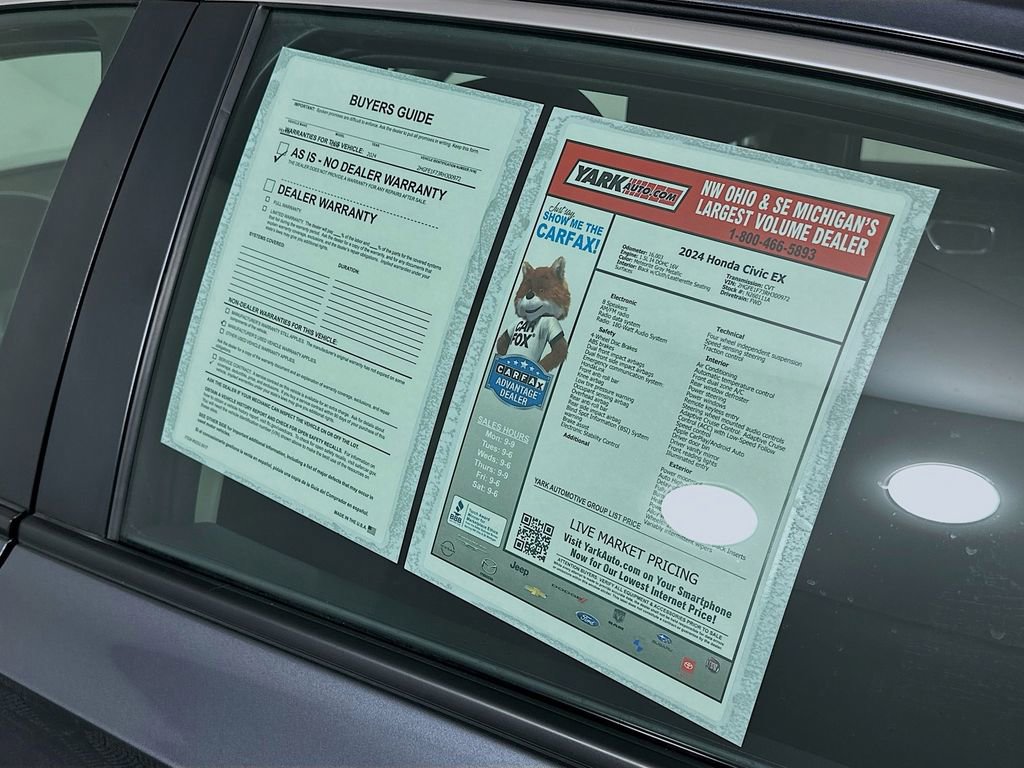 Used 2024 Honda Civic EX image 13
