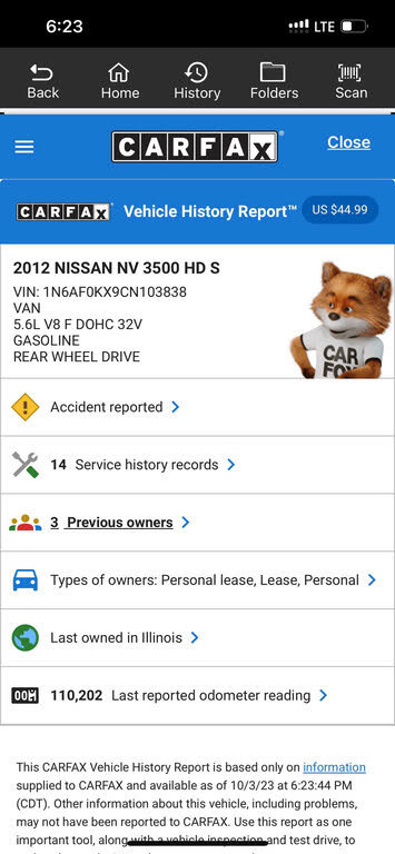 Used 2012 Nissan NV 3500 S RWD image 35