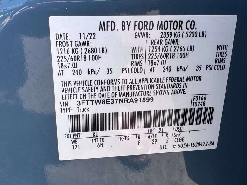 Used 2022 Ford Maverick Lariat w/ Lariat Luxury Package FWD image 45