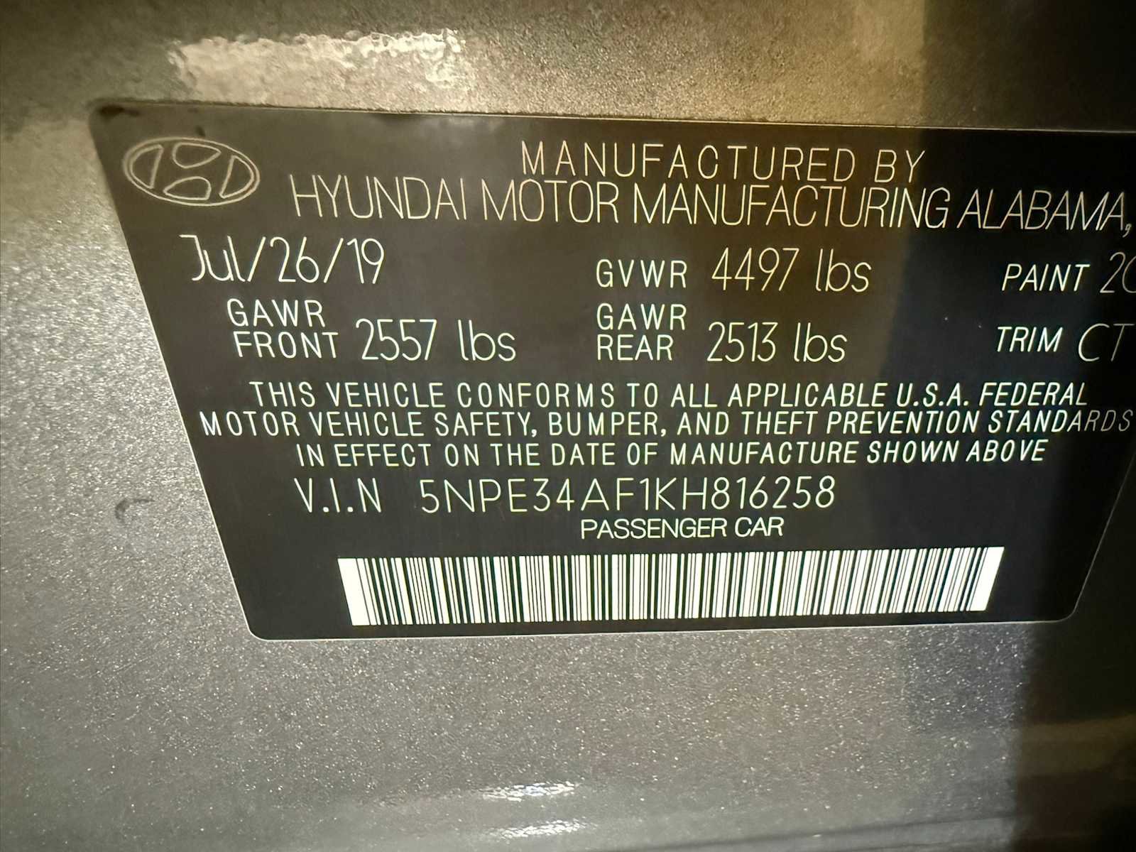 Used 2019 Hyundai Sonata Sport w/ Tech Package 03 FWD image 38