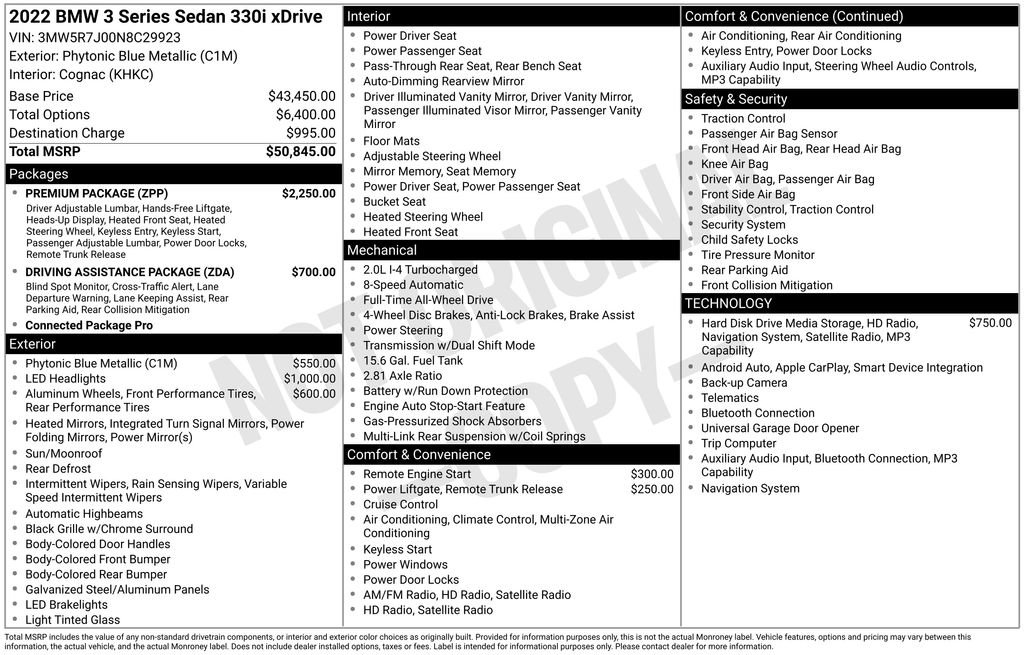 Used 2022 BMW 330i xDrive Sedan w/ Premium Package image 30