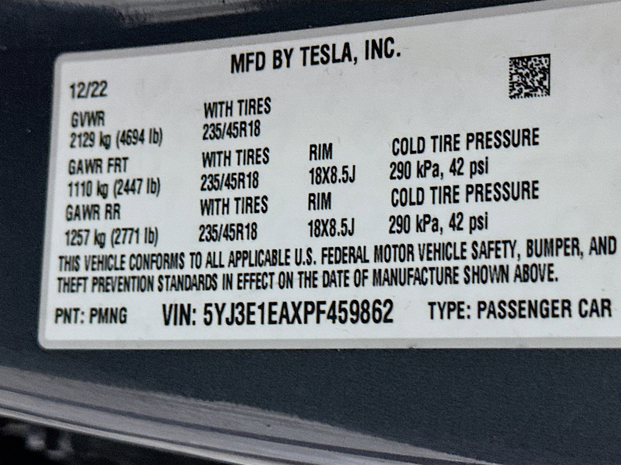 Used 2023 Tesla Model 3 Standard Range RWD image 12