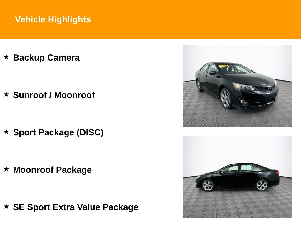 Used 2014 Toyota Camry SE FWD image 2