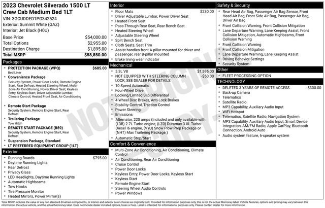 Used 2023 Chevrolet Silverado 1500 LT w/ Protection Package AWD/4WD image 7