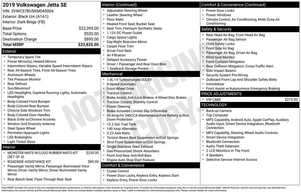 Used 2019 Volkswagen Jetta SE image 38