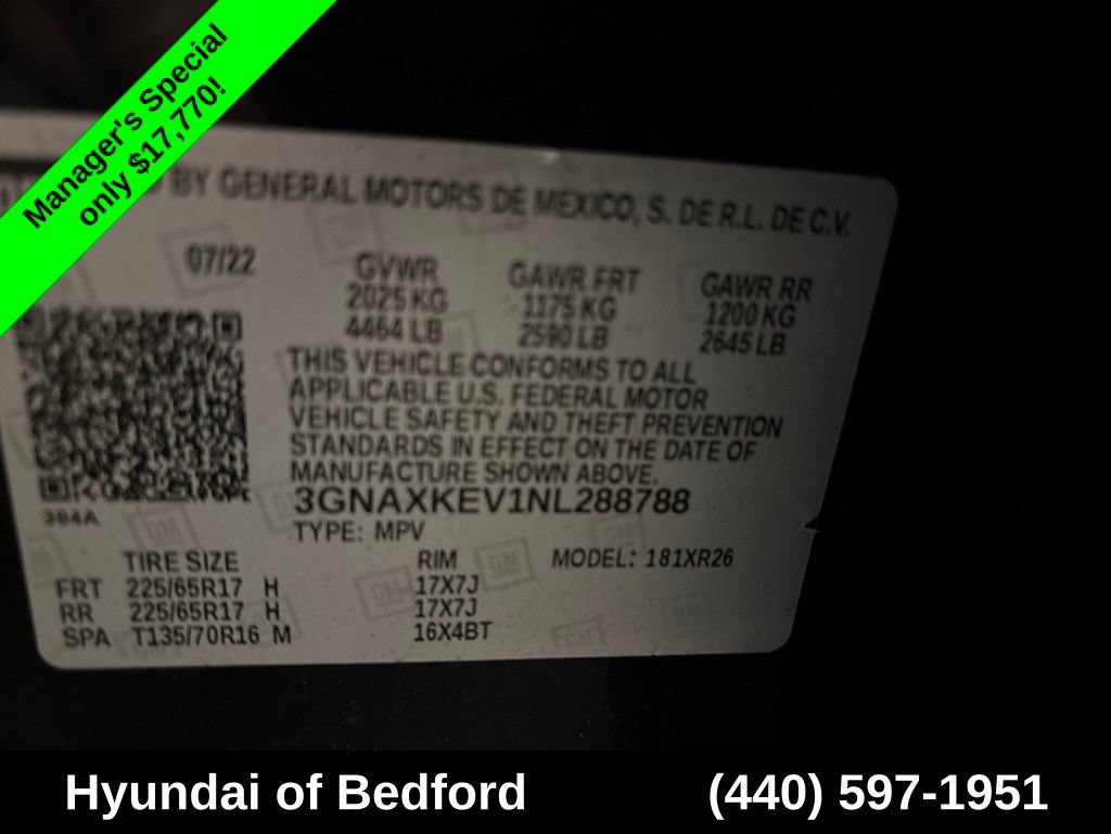 Used 2022 Chevrolet Equinox LT FWD image 27