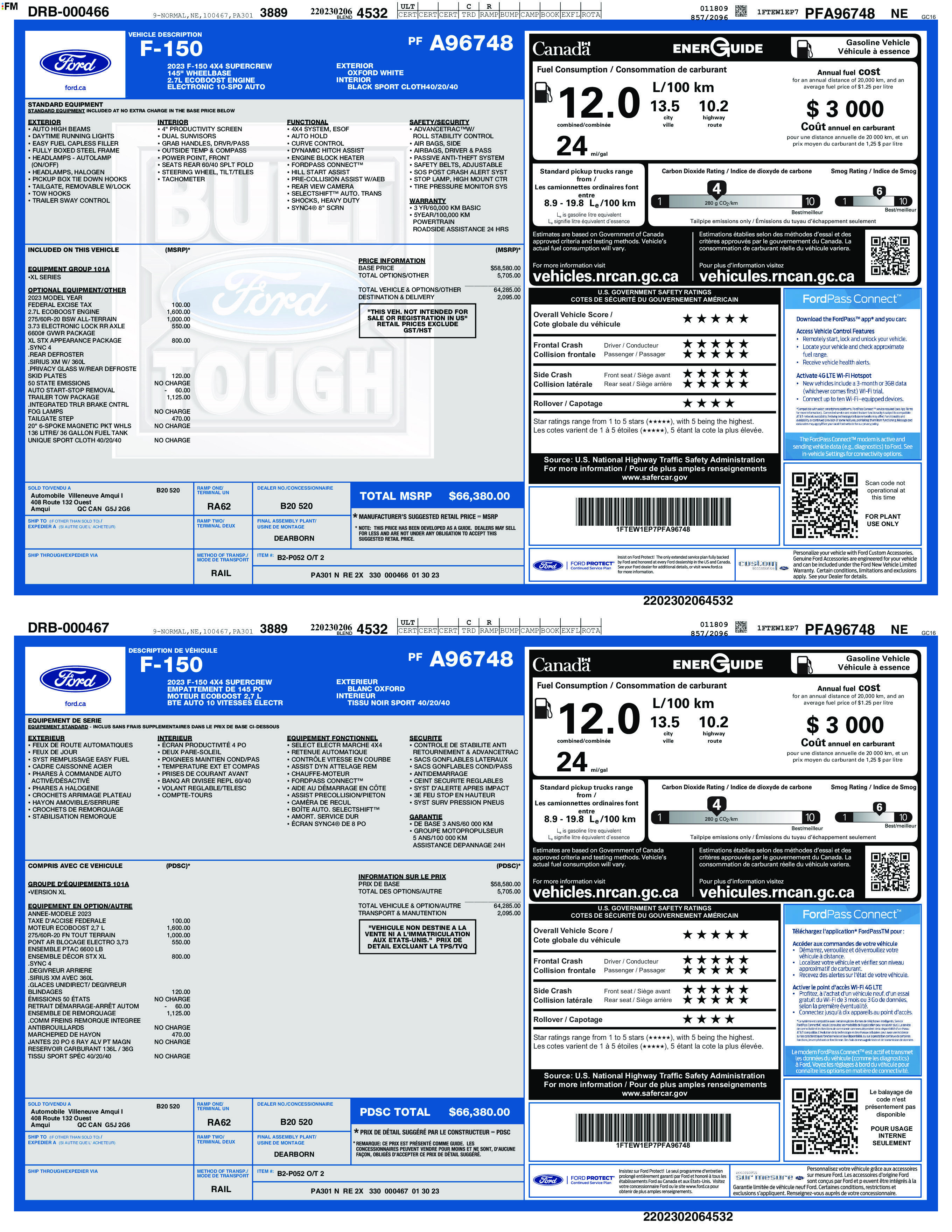 Used 2023 Ford F150 XL w/ Trailer Tow Package AWD/4WD image 2