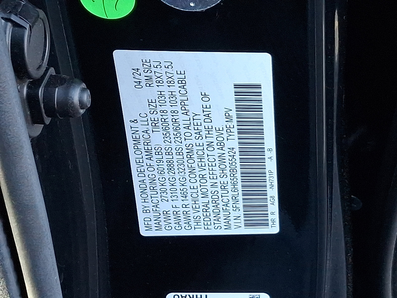 Used 2024 Honda Odyssey EX-L image 26