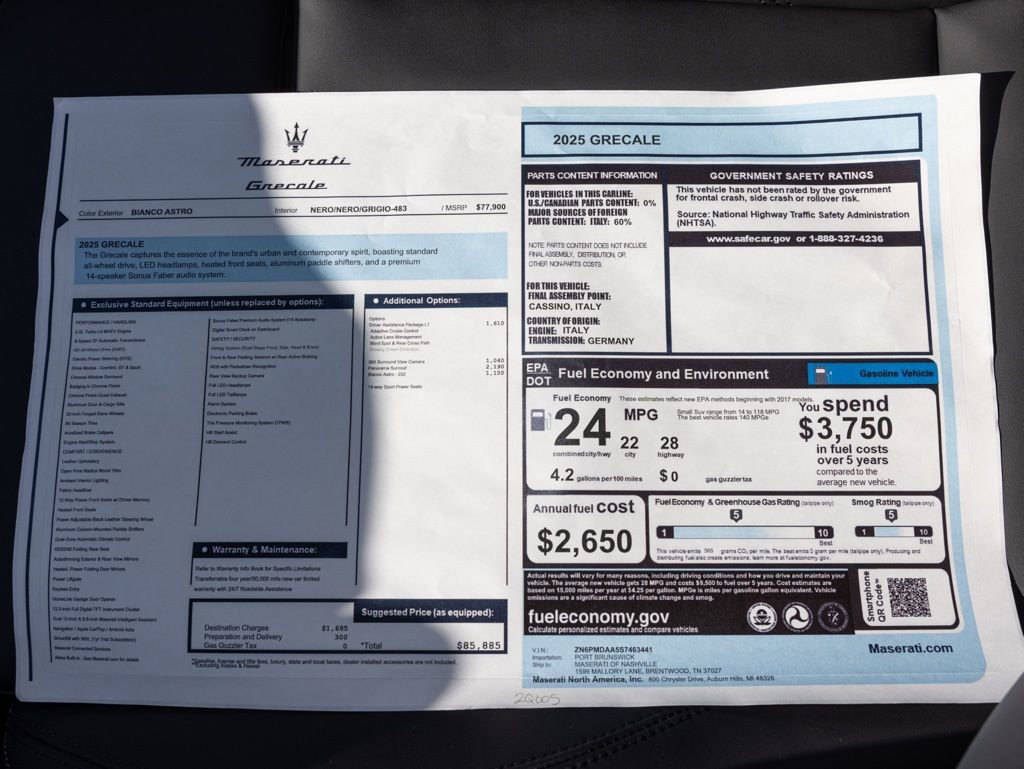New 2025 Maserati Grecale GT image 48