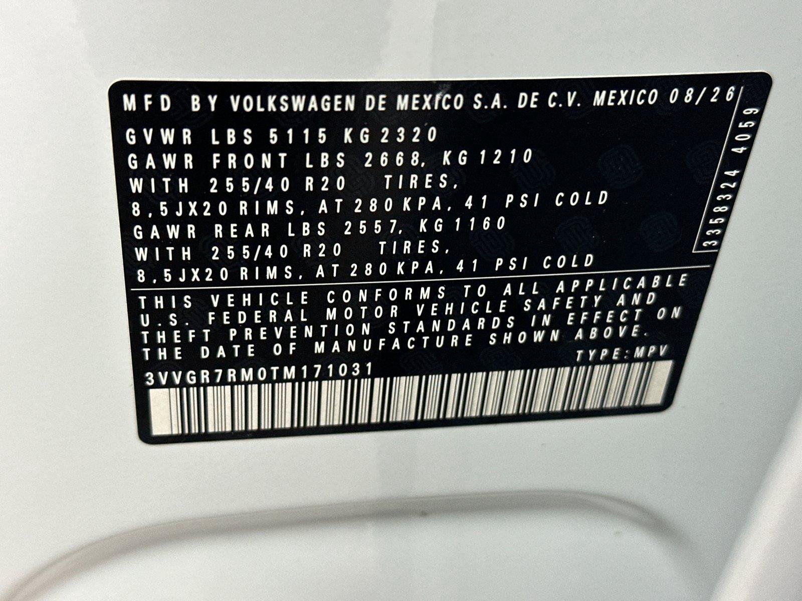 New 2026 Volkswagen Tiguan SE R-Line AWD/4WD image 26