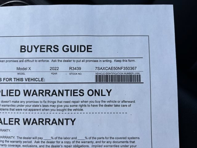 Used 2022 Tesla Model X AWD/4WD image 32