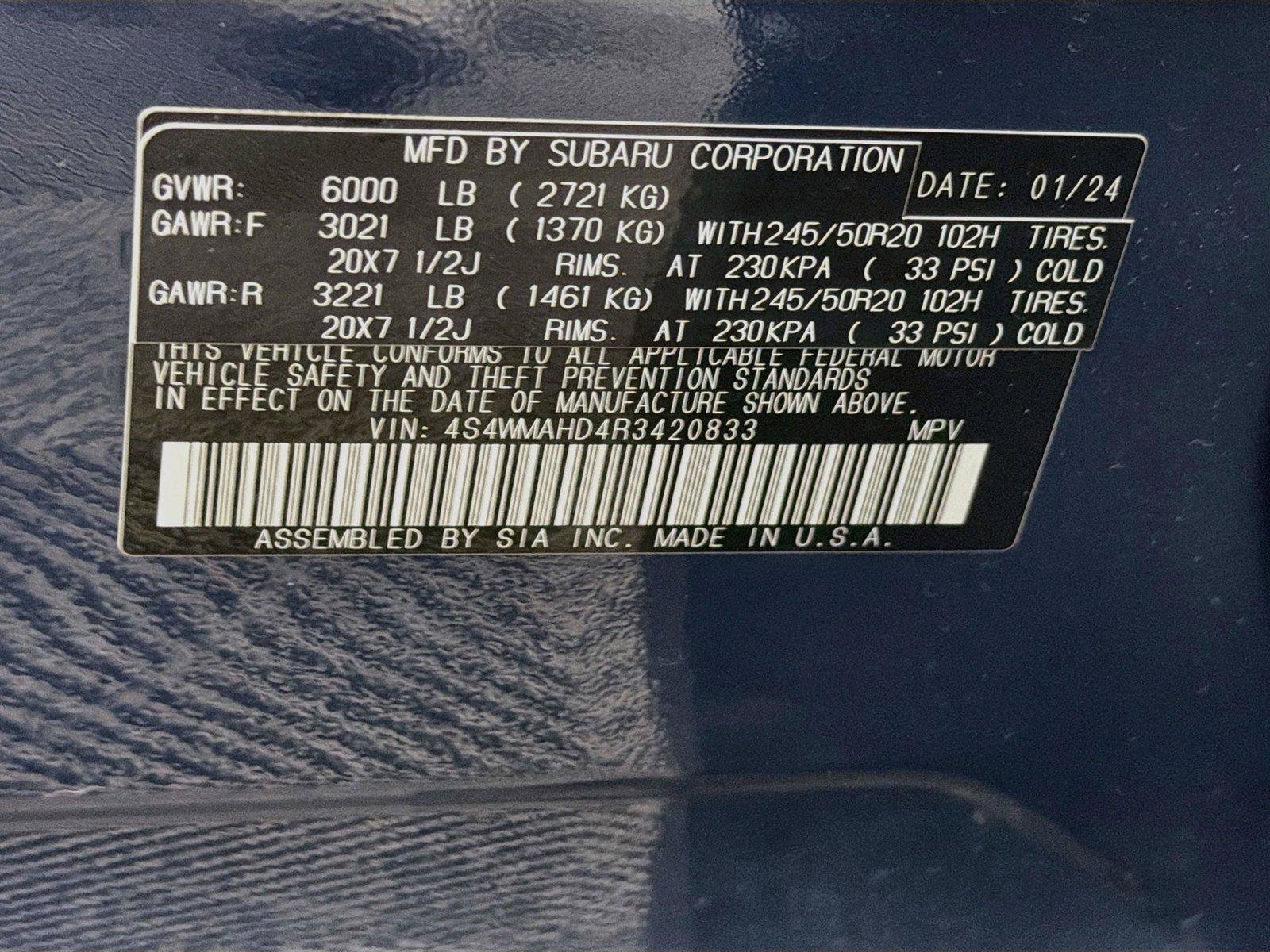 Used 2024 Subaru Ascent Onyx Edition AWD/4WD image 39