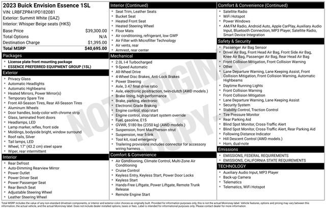 Certified 2023 Buick Envision Essence image 7