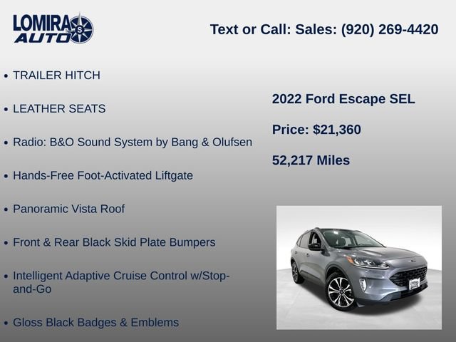 Used 2022 Ford Escape SEL w/ Technology Package AWD/4WD image 39