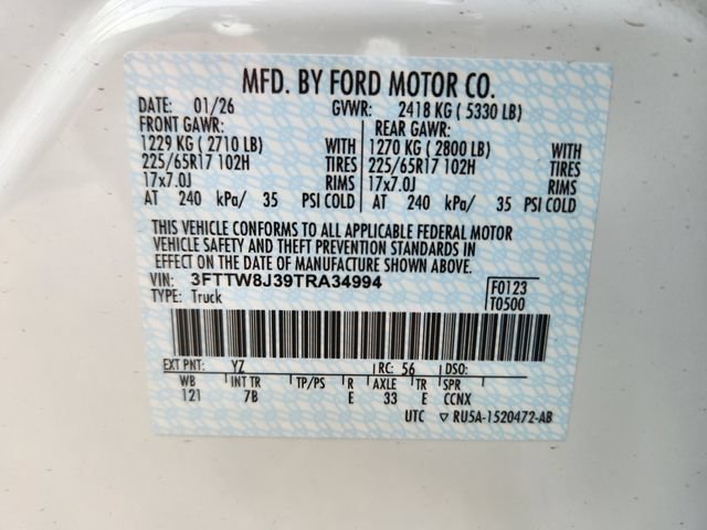 New 2026 Ford Maverick XLT w/ Equipment Group 301A AWD/4WD image 23