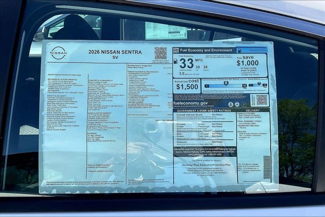 New 2026 Nissan Sentra SV w/ SV Convenience Package image 12