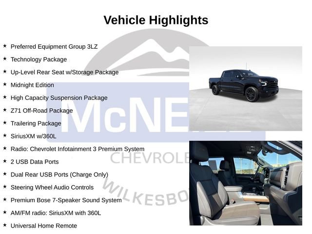 Used 2024 Chevrolet Silverado 1500 High Country w/ Midnight Edition image 9