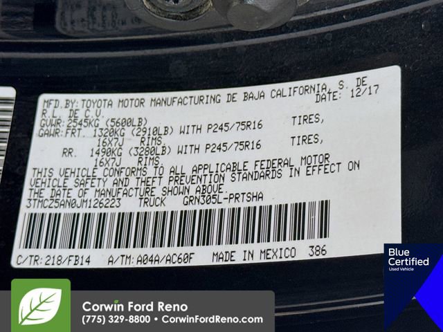 Used 2018 Toyota Tacoma SR AWD/4WD image 32