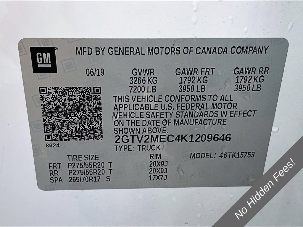 Used 2019 GMC Sierra 1500 SLE w/ SLE Value Package AWD/4WD image 29
