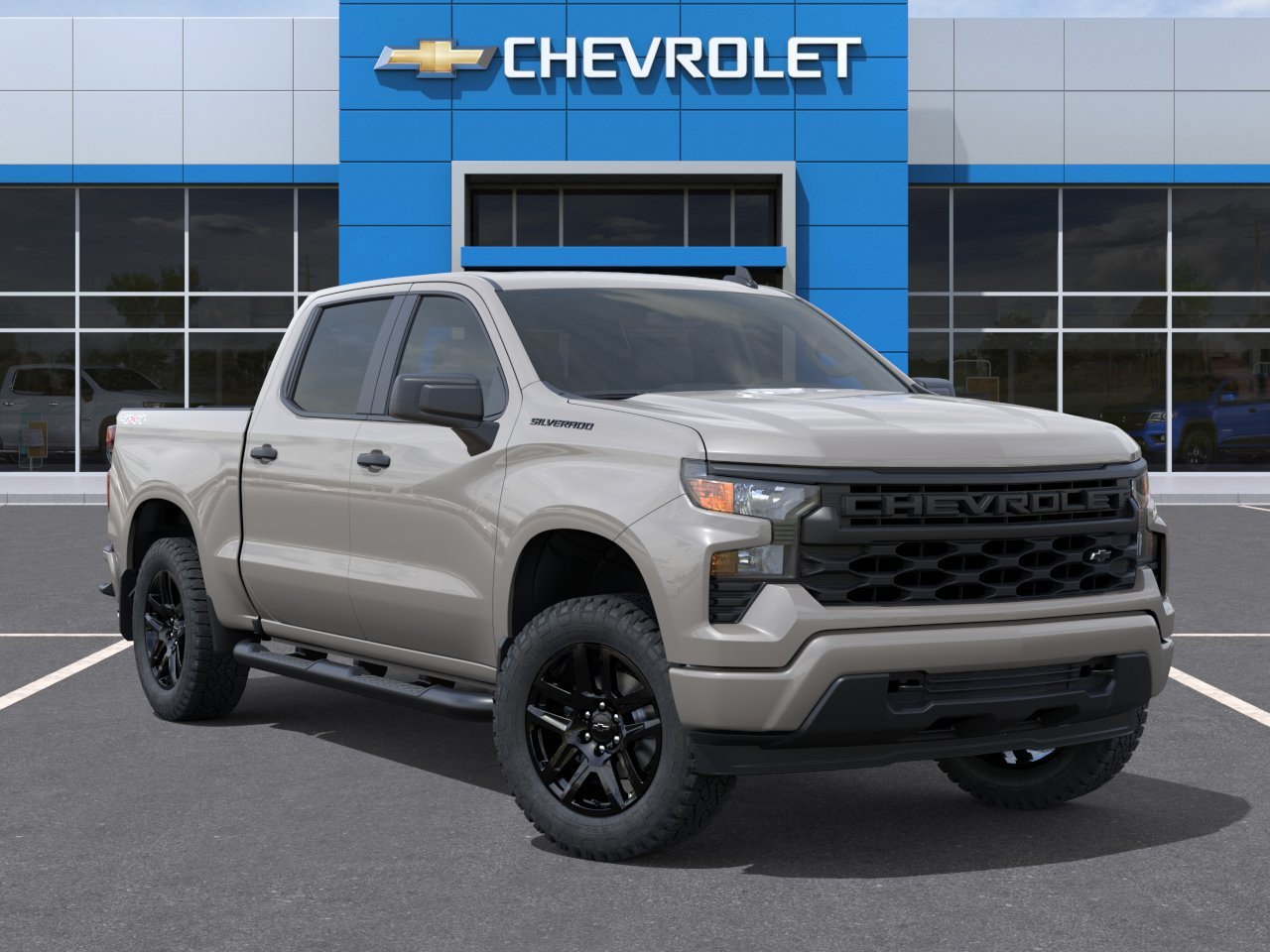 New 2026 Chevrolet Silverado 1500 Custom w/ Turbomax Blackout Package AWD/4WD image 8