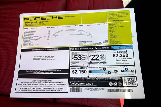 New 2026 Porsche Cayenne E-Hybrid Coupe image 41