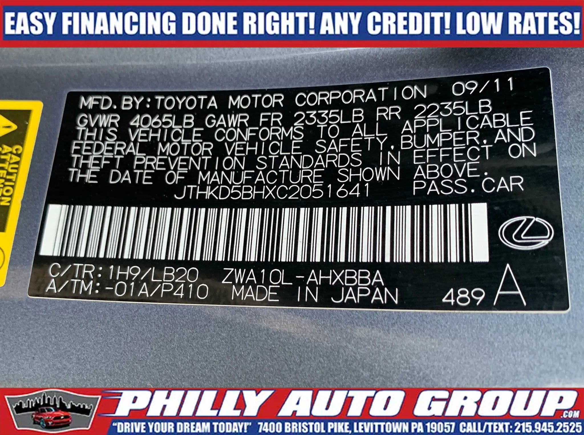 Used 2012 Lexus CT 200h Premium w/ Premium Audio Pkg image 24