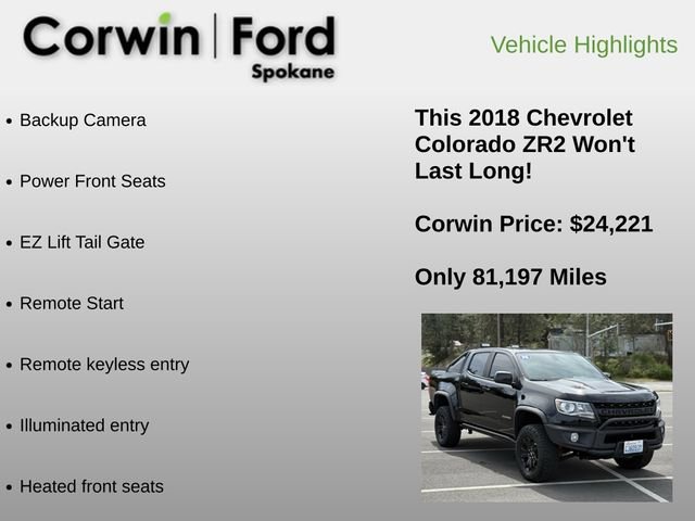 Used 2018 Chevrolet Colorado ZR2 w/ ZR2 Midnight Special Edition AWD/4WD image 6