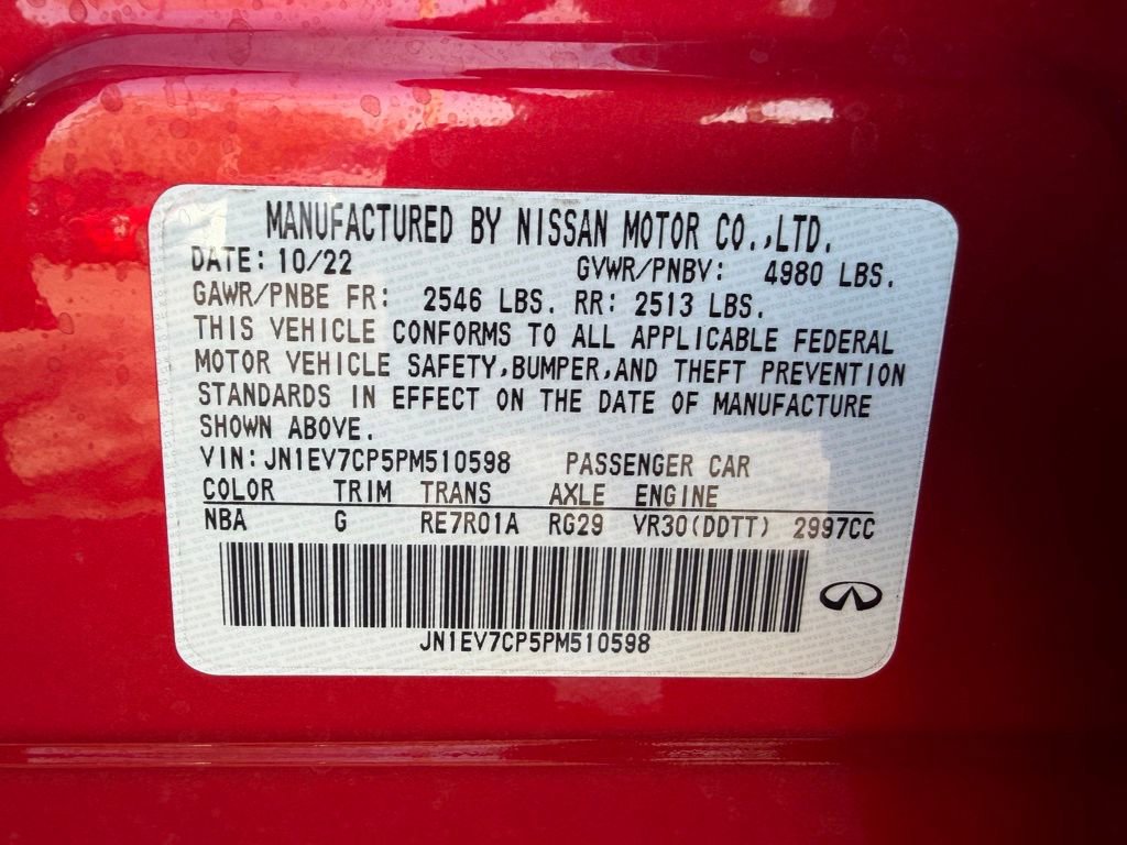 Used 2023 INFINITI Q50 Sensory image 33