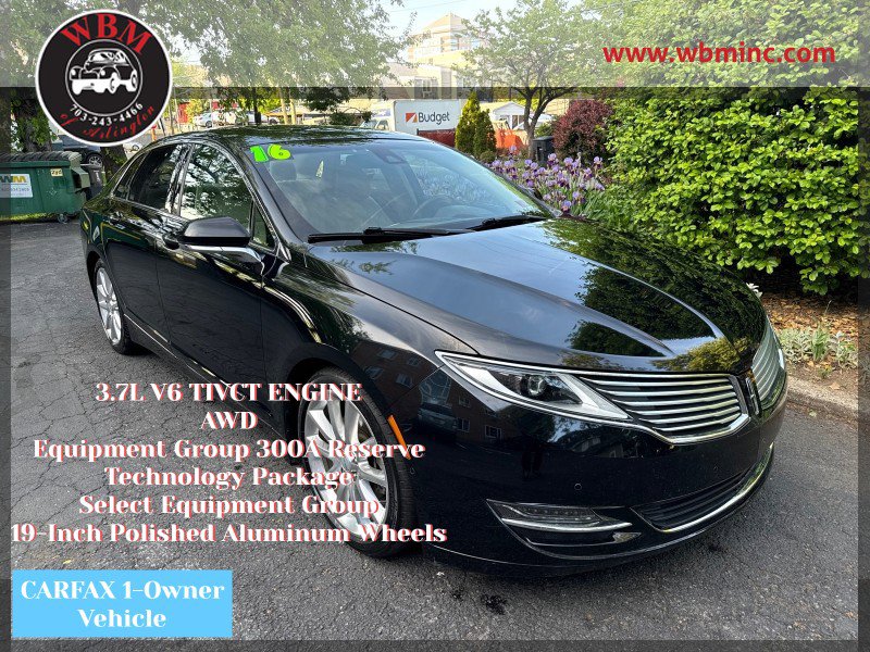 Used 2016 Lincoln MKZ Reserve w/ Equipment Group 300A Reserve AWD/4WD image 1