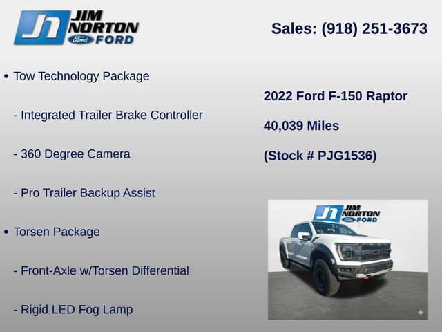 Used 2022 Ford F150 Raptor w/ Equipment Group 801A High image 8