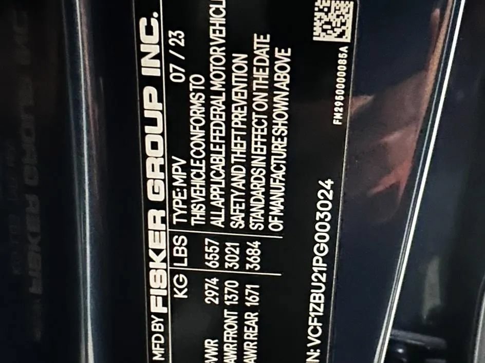 Used 2023 Fisker Ocean One AWD/4WD image 35