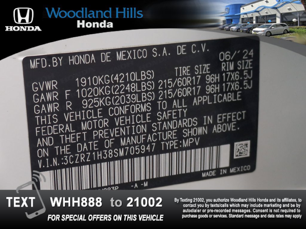 Certified 2025 Honda HR-V LX image 26