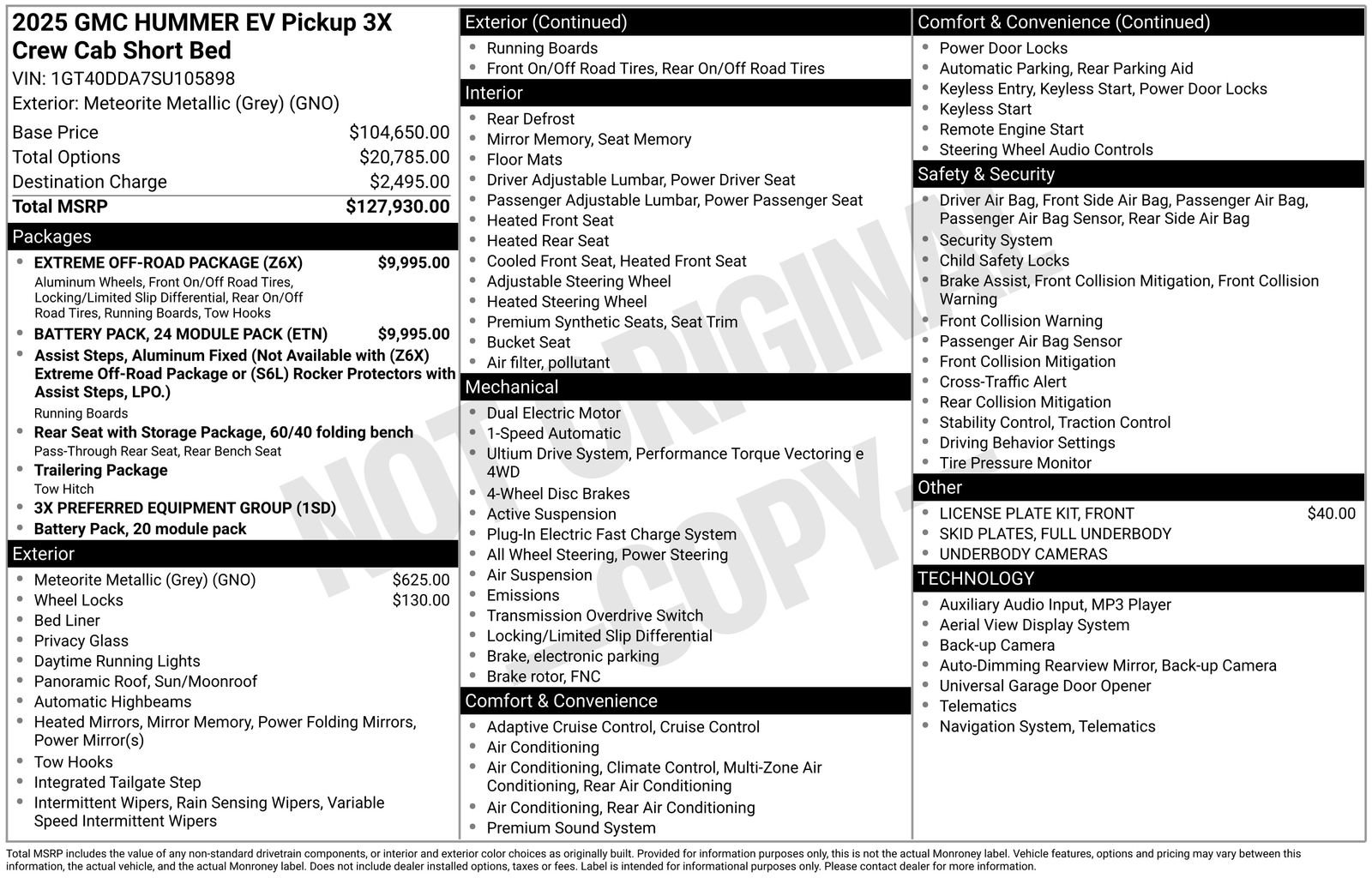 New 2025 GMC Hummer EV 3X w/ Battery Pack, 24 Module Pack AWD/4WD image 10